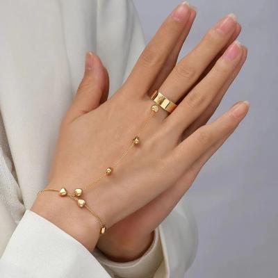 Браслет-цепочка с кольцом Love Link Ring Браслет