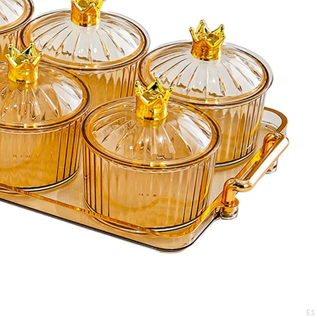 Dried Fruit Plate Appetizer Serving Tray Luxury Divided Platter Condiment for Living