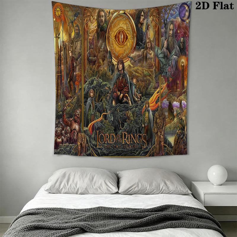 Lord Rings Trilogy Tapestry Background Cloth Wallmounted Soft Wall Covering Decoration Background Cloth