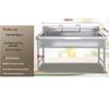 SPSR Commercial 304 Stainless Steel Sink, 1000x600x800mm, with 2 Faucets