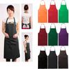 Сплошной цвет сзади с завязками на кухне, в ресторане, нагрудник для приготовления пищи, фартук с карманом