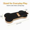 Wooden Dog Nail Scratch Board Sandpaper Surface Dog Nail Grinding Toy  For Dog Cat