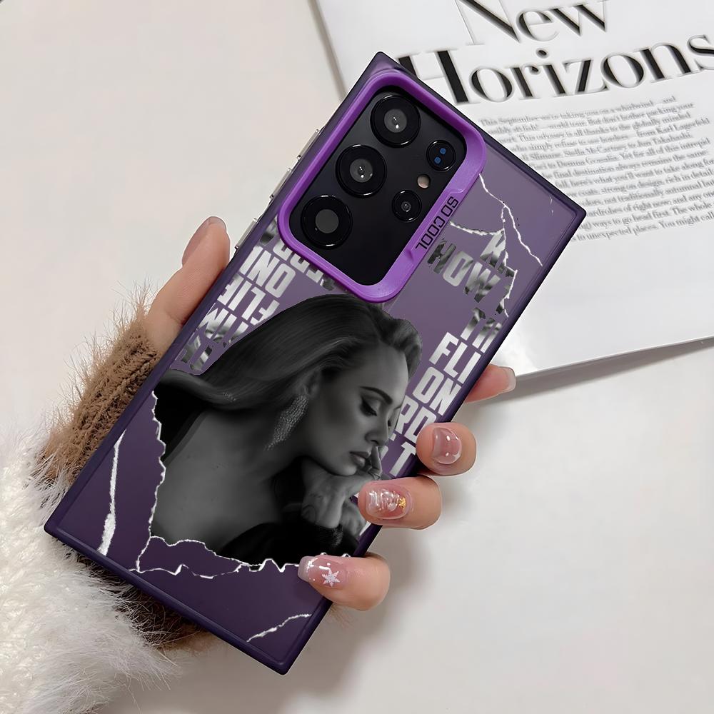 Чехол для телефона Singer A-Adele A-Adkins Для Samsung Galaxy S25 Edge S24 S23 S22 S21 S20 Ultra Funda Силиконовый Серебристый Чехол