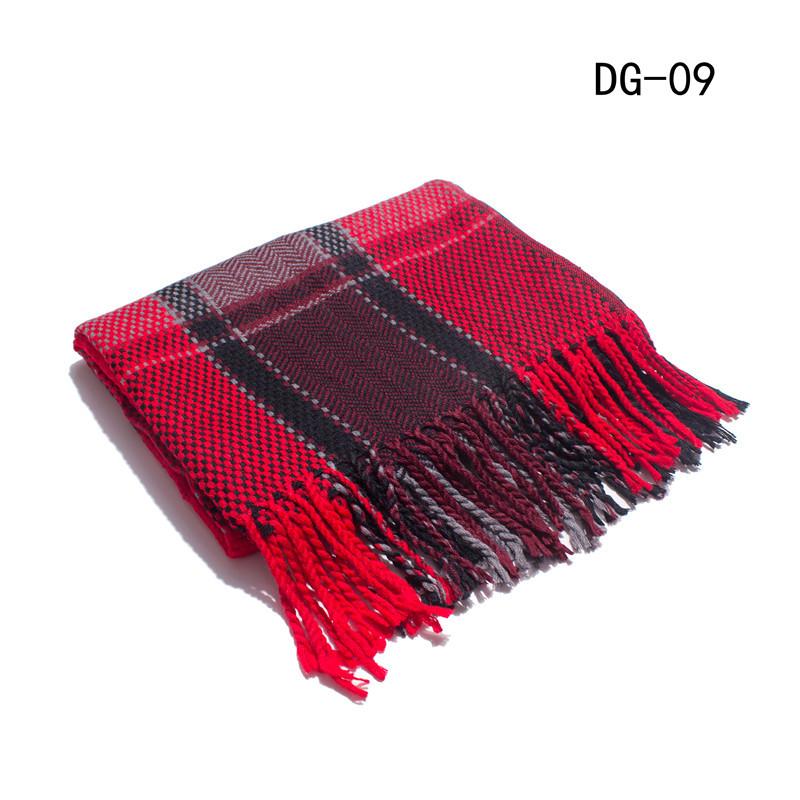 Autumn and Winter New College Style Boys and Girls Couple Plaid Scarf Air Conditioner Shawl Tonglu