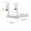 No Drill Cable Management Tray Steel Desk Wire Management New Cable Organizers