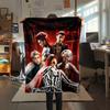 1 шт. Фланелевое одеяло с принтом BIGBANG, Высокое качество, Для всех сезонов, Декор для дома, Тепло и уют, Идеально для рождественских подарков