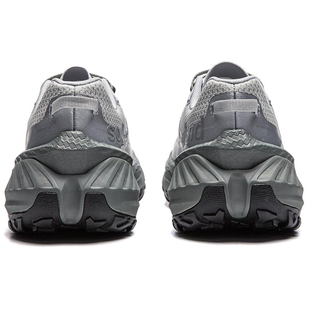 Кроссовки для бега Soulland X Li Ning Stability Support Shock Absorbation Non-Slip Wear Resistance Rebound Low-Top для мужчин, серые ARNU003-21