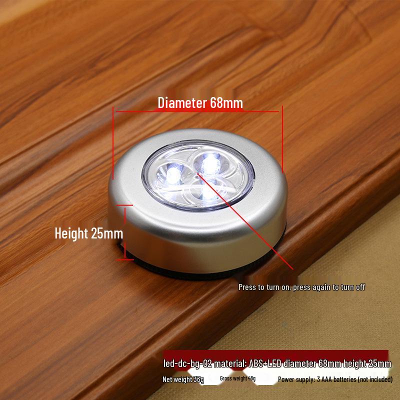 Светодиодный светильник с датчиком открытия дверцы шкафа: Работает от батареек для шкафов, ящиков, буфетов, для использования в помещении/на улице