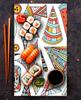 GLASS PLATE BOARD PANEL TABLETOP 30x52 POP ART