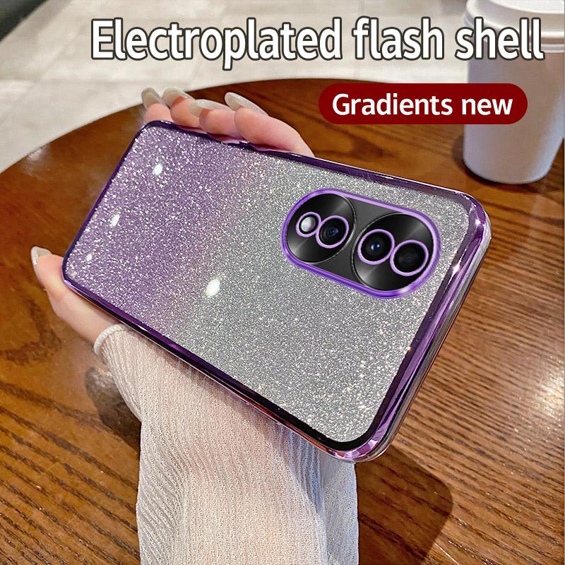 Чехол для Honor 70 Honor FNE-AN00, FNE-NX9 Чехол для телефона с блестящим покрытием, силиконовый объектив камеры, мягкая задняя крышка