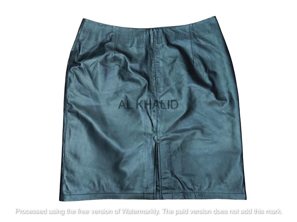 Формальная Стильная Модная Женская Юбка Черная Ручной Работы Кожа Натуральная Овчина