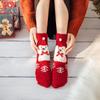 Women's New Autumn and Winter Thickened Coral Fleece Christmas Socks Ladies' Mid-calf Floor Socks Three-dimensional Cartoon Sleep Socks EMA