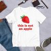 230 г/м² 100% хлопок Это не яблоко Клубника Забавная футболка с мемом Ироничная футболка Футболка Шутка Подарок Странно Специфическая Неуравновешенная футболка Проклятый шуточный подарок