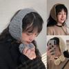 Thicken Knitted Earmuffs Plush Winter Ear Cover Retro Warm Earmuffs  Girl