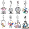 Copper Charms Beads Amusement Park Ferris Wheel Pirate Ship Carousel Charm Pendants For Women Diy Bracelet Jewelry
