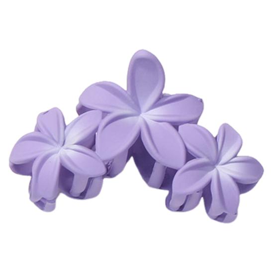 Женский пластиковый коготь для волос в форме цветка ярких цветов, заколка для волос, противоскользящий дизайн, прочный захват, коготь для волос, заколка для волос на затылке, головные уборы