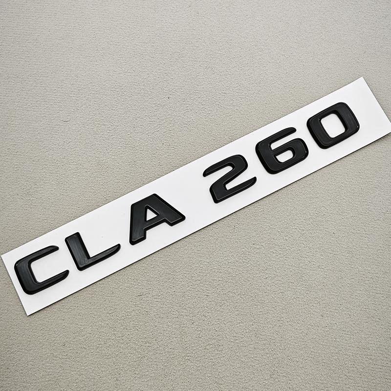 3D ABS Car Letter Logo CLA200 CLA220 CLA260 Badge Rear Trunk Emblem Decal For Mercedes Benz CLA Class C117 X117 X118 Accessories MJ7