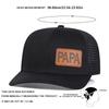 Unisex Brown PAPA Leather Label Baseball Net Caps Spring Summer Outdoor Adjustable Casual Hats Dad Hat Sunscreen Hat