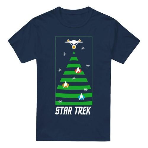Star Trek: The Original Series Mens Christmas Tree T-Shirt