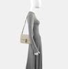 [Pre-Owned] Gray Leather Shoulder Bag - Very Good #1UM6BTZ