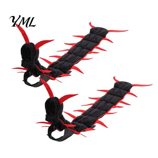 Funny Pet Clothes for Social Media 2Pcs Centipede-Look Cat Costumes, Halloween Cosplay Outfit, 3D Crawling Insect Suit Multi-Leg Apparel Cats,