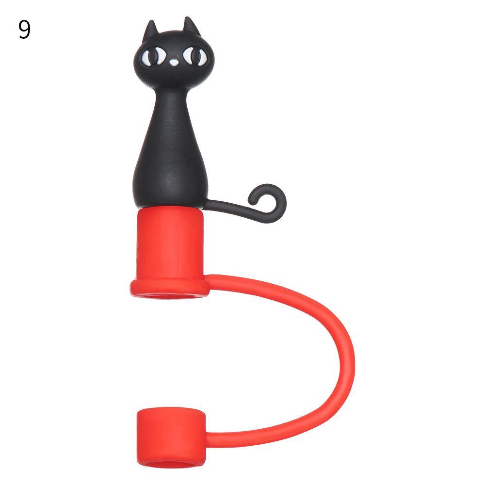 Kitchen Tool Dust-proof Straw Tips Cover Drinking Dust Cap Straw Plug Splash Proof Plugs Tips Cover