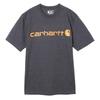 Carhartt Логотип Графика K195 Размер Короткий Свободный Повседневный Мужская Футболка Carbon_Heather, L, Рукав, Посадка, Принт, Тяжеловесная,