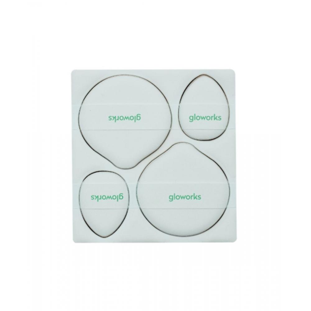 Gloworks I M Палитра Пуховка Пуховка Смешивание 4 шт X Набор из 2 шт