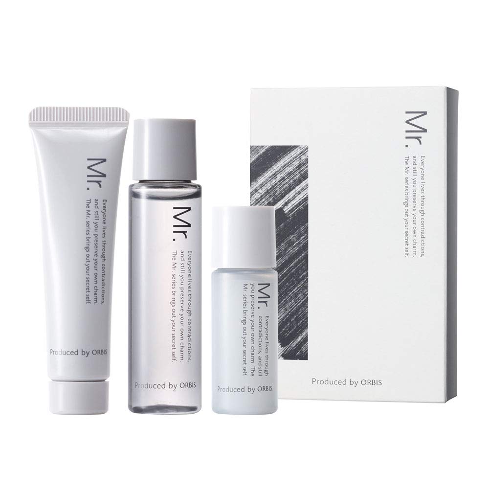 ORBIS Пробный набор для мужчин Средство для лица и увлажняющий крем для мужчин Лосьон для ухода за кожей Очищающее средство для лица и увлажнение 9 г Пробный набор Набор Пробный Мистер. Лосьон, Очищающее средство,