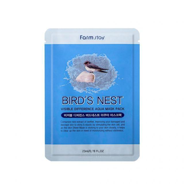 FARM STAY Маска для лица Visible Difference Birds Nest Aqua Mask Pack