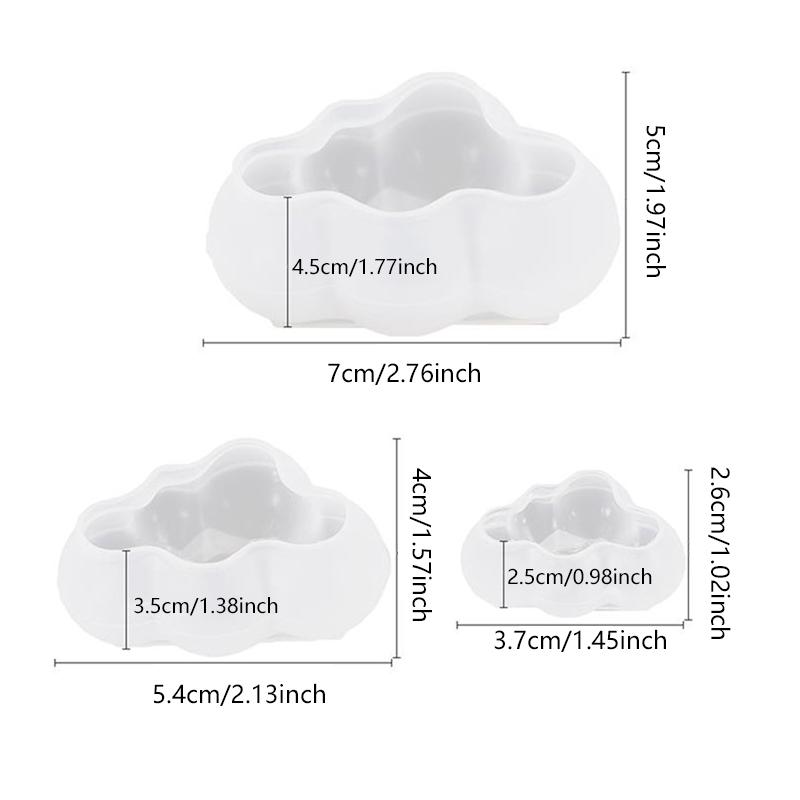 3D Облако Форма Шоколад Силиконовая Форма Мусс Помадка Куб Пудинг Конфеты