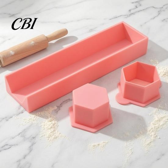 3D Biscuit Mold Hexagonal Cake Mold, Durable PLA Non-Deformable Easy Clean Baking Tool, for Uniform Flat Cookies And Biscuits