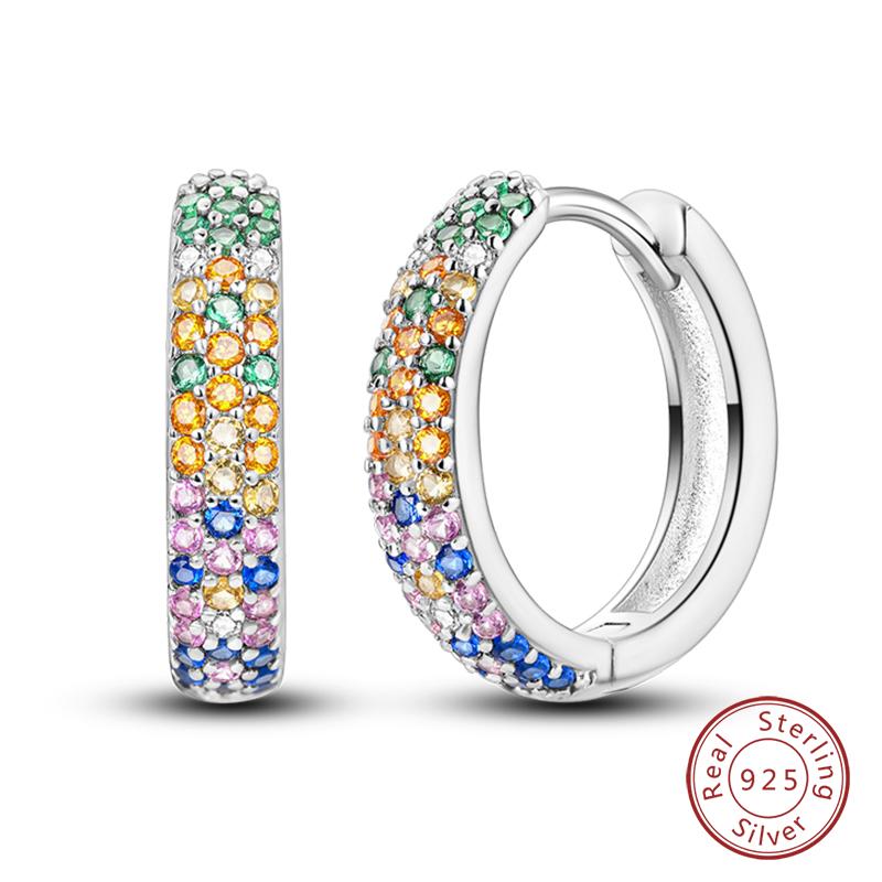 Серьги-тюльпаны из стерлингового серебра 925 пробы для женщин, двойные серьги-кольца в виде бабочки из кубического циркония, изящные помолвочные украшения