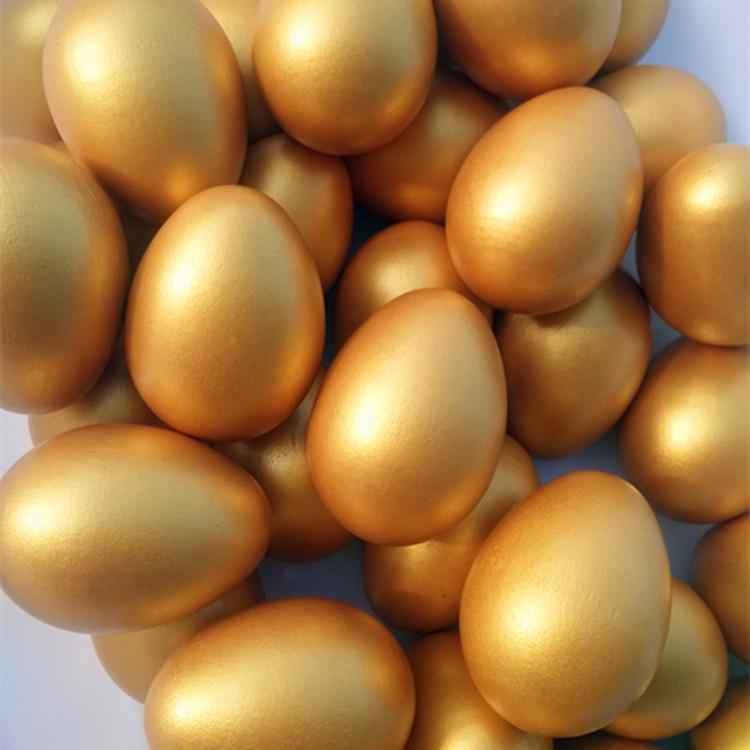 Easter Golden Egg Wooden Toy for Children's Playhouse & Painting