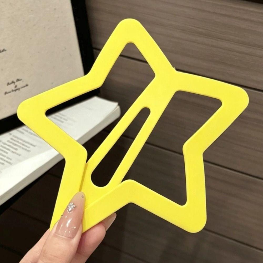 Hollow Star Shaped Hair Clip Pentagonal Star Shape Back Head Hair Clip Updo Hair Clip Updo Styling