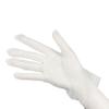 Girls White Faux Silk Transparent Black Ultra Thin Opera Gloves Finger Gloves Mesh Short Gloves
