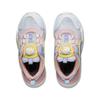 Li Ning Kids Cloud Five Shield Comfortable Daily Non-Slip Wear-Resistant Casual Shoes Kids Shoes White Purple Pink YKNT044-2