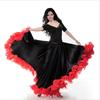 Spanish Dancing Performance Costume Women Vestido Flamenco 180-720 Degree Red Color Flamenco Dance Skirt