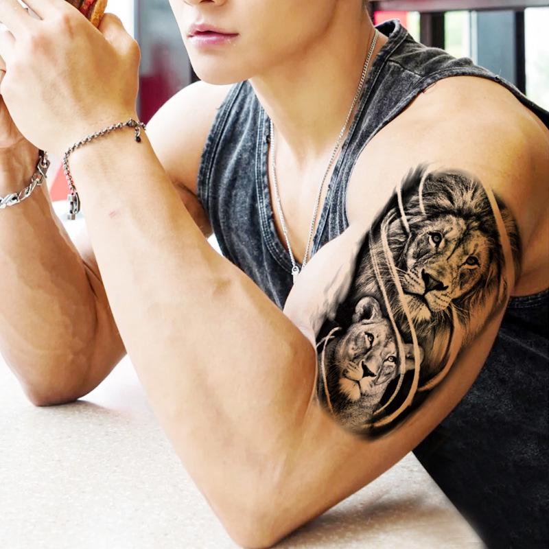 Набор маленьких водостойких тату-наклеек с тотемами и символами для предплечья