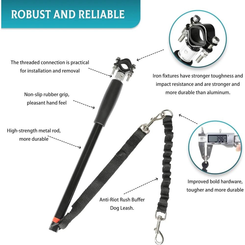 Dog Bicycle Exerciser Leash Hands Free Bicycle Dog Leash Dog Bike Leash Jogging Cycling Bicycle-Cruises Outdoor Safe with Pets