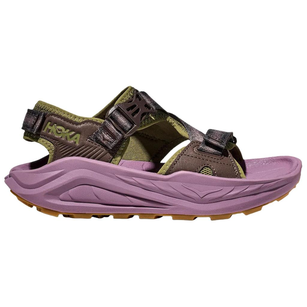 HOKA One One Сандалии для хайкинга Infini Hike TC Beach Sandals Женские Фиолетово-Зеленые 1162590-WMJ