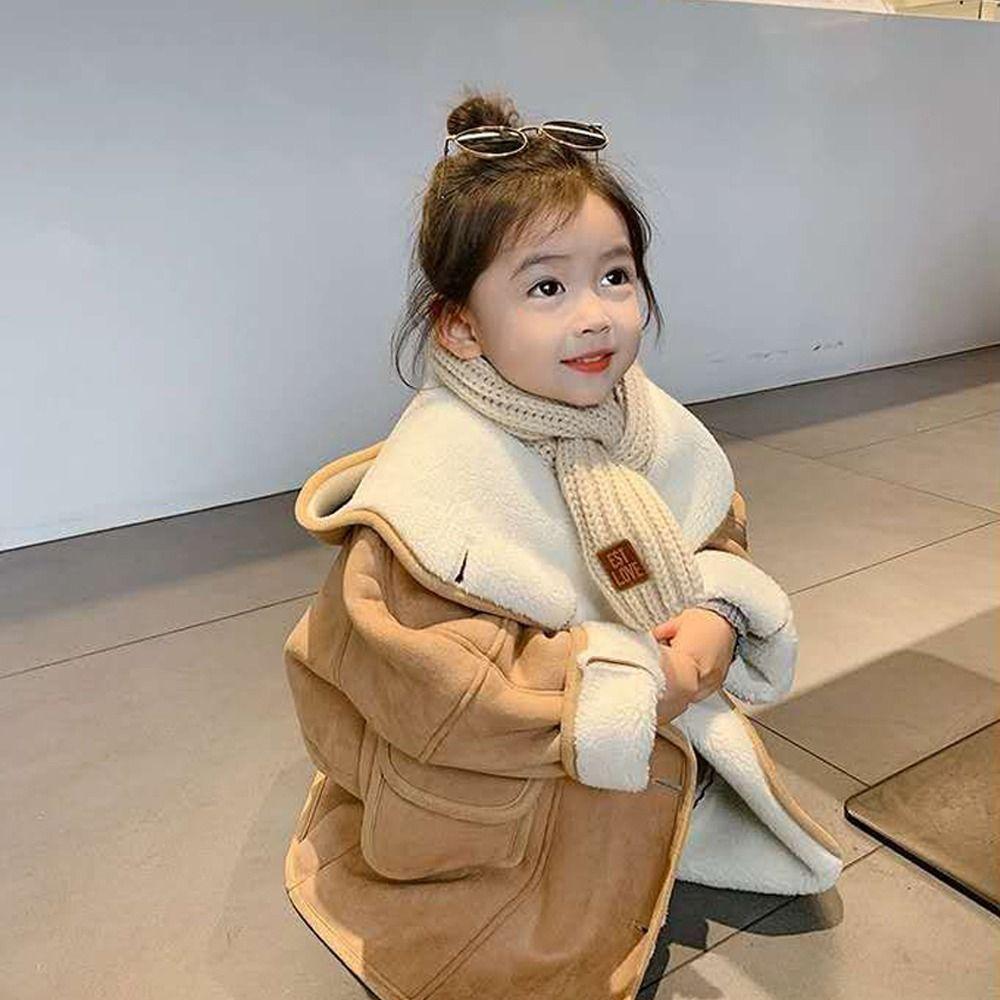 Ветрозащитный Осенне-зимний Вязаный Теплый Шарф Уличный Шарф Аксессуары для одежды Детский Шарф