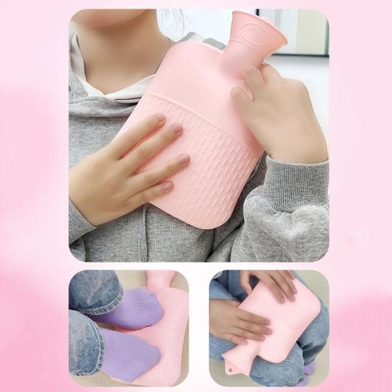 1000ML PVC Hot Water Bottle Leak-proof Hot Cold Compress Hot Water Bag