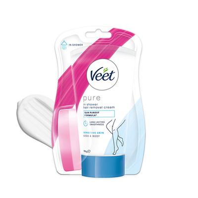In-Shower Hair Removal Cream For Sensitive Skin, 150G, 1 Unit