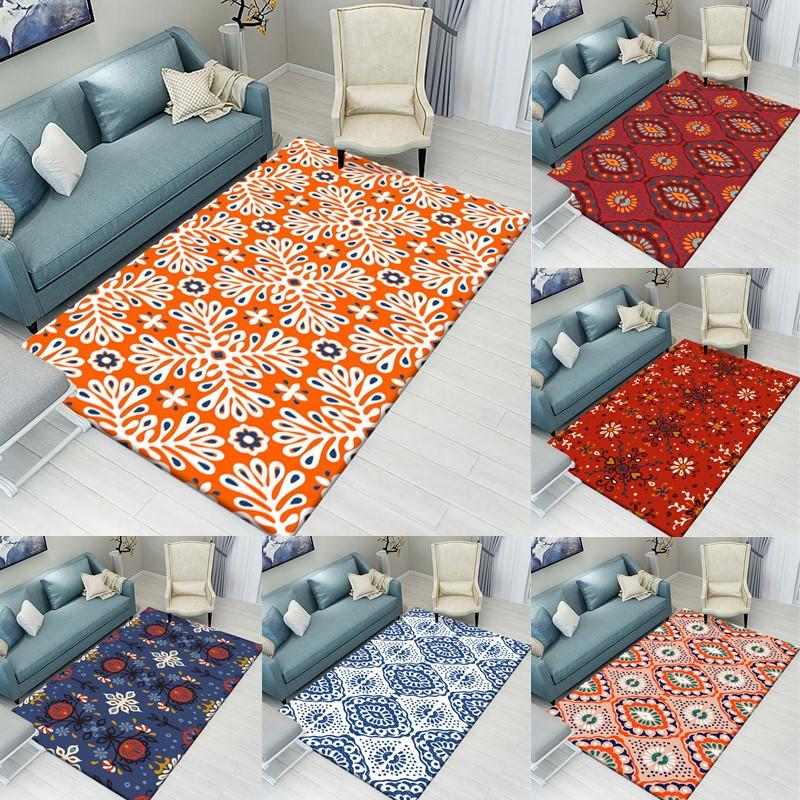 Ретро ковер для гостиной, нескользящий круглый ковер с богемным узором, коврик для детской комнаты, коврик для спальни