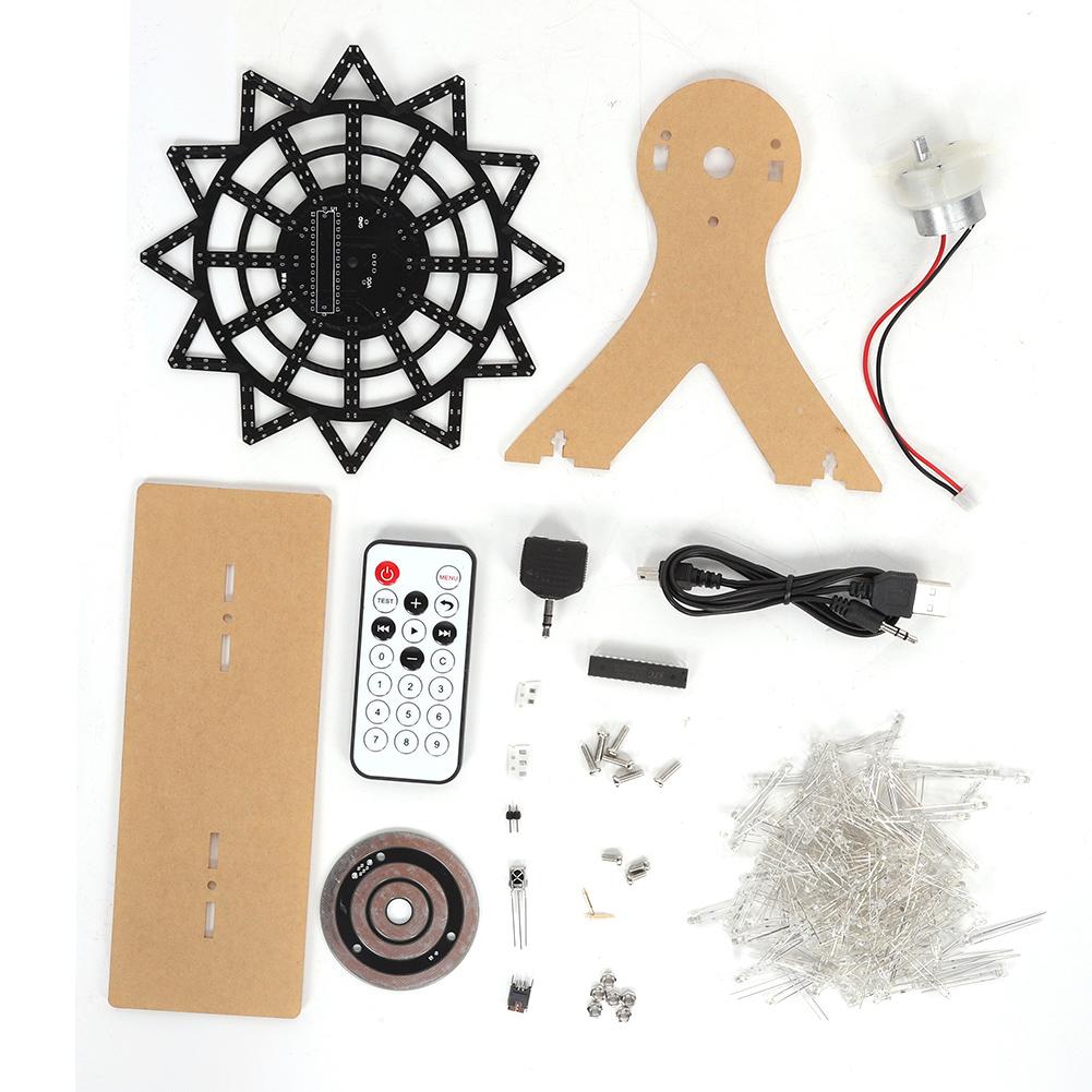 Colorful LED Flash Plug In DIY Kit for Electric Rotating Ferris Wheel Transparent