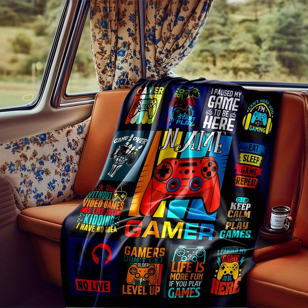 Gamer Posters Rv Blanketcustomize Your Name Lightweight Comfortable And Stylish Blanket For Rv Travel Bed Home Chair Office Sofa And Rv Camping All