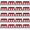 20pcs 400V 15A Fork Terminal Strip Copper Conductor Jumper Block Jumper Block Terminal Strips