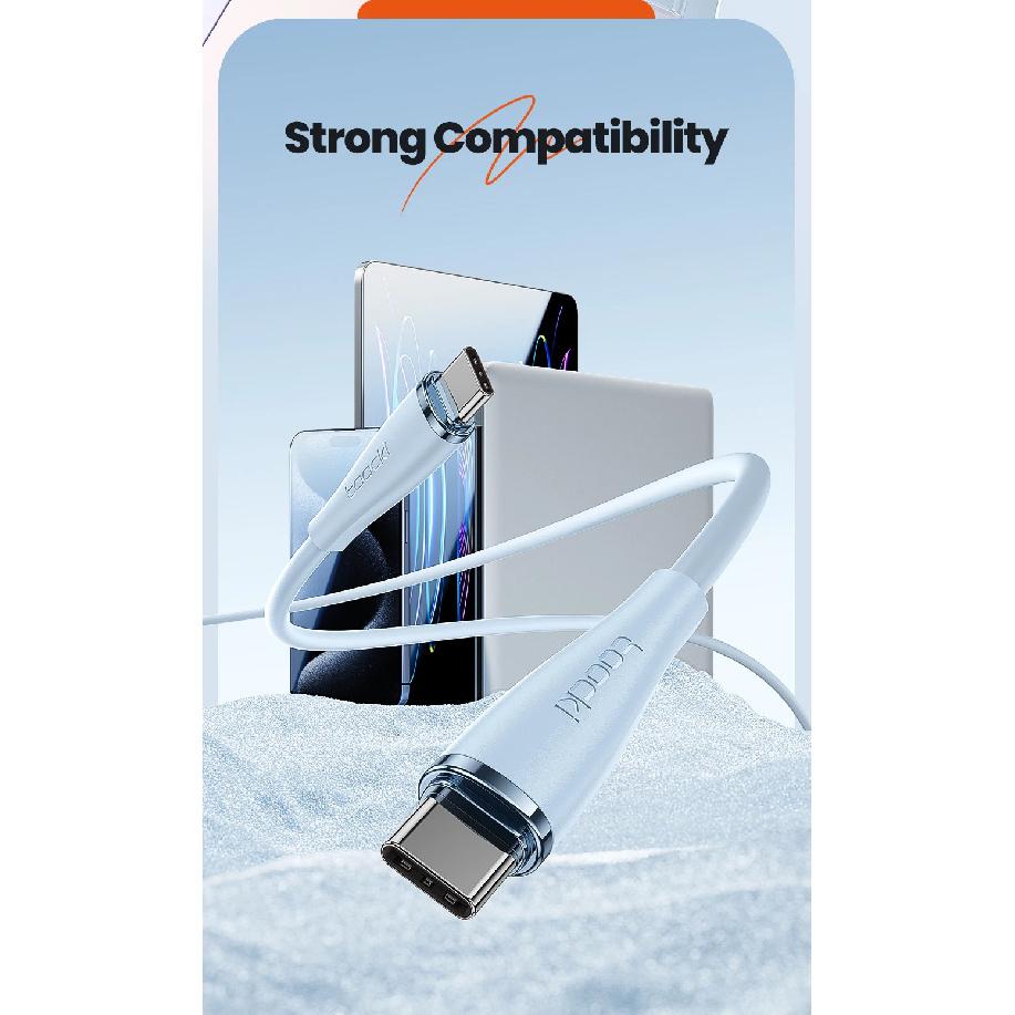 Toocki 60 Вт USB C Кабель Быстрая Зарядка Type C на Type C Кабель Для iPhone 15 Pro Samsung S24 Xiaomi Huawei Applebook Мягкий Data Cord