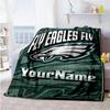 Philadelphia Eagles Personalized Name Blanket Multipurpose Customizable Blanket Comfortable Great For Office Living Room Livingroom Picnics